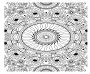 Printable free mandala to color vegetation  coloring pages